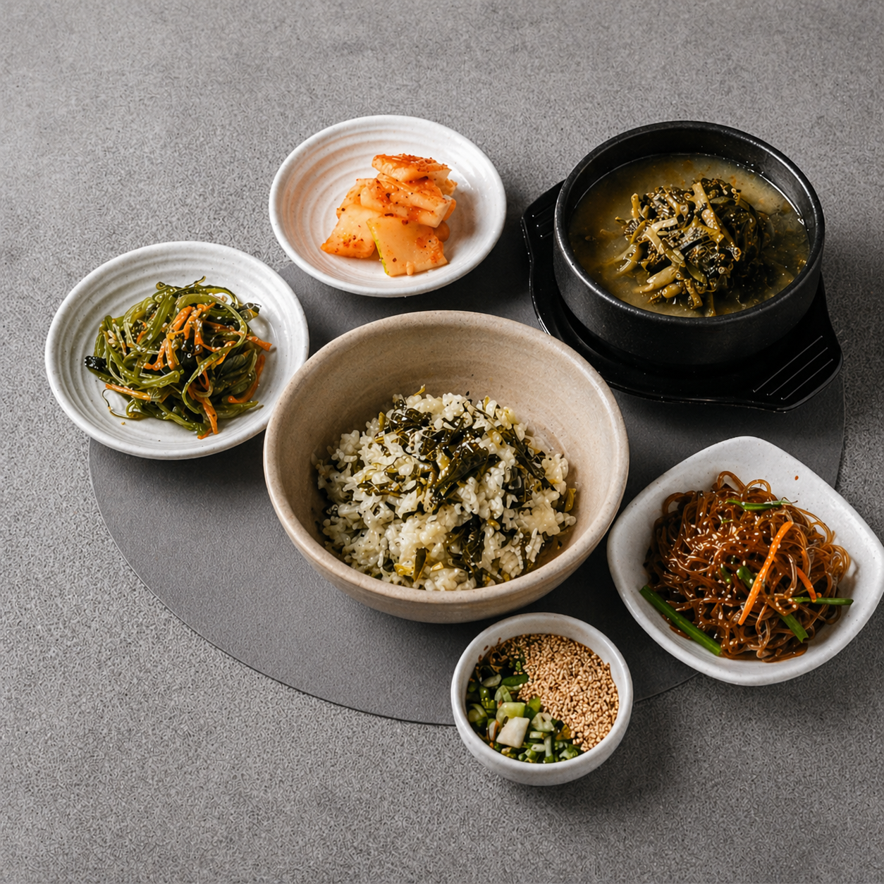시래기나물밥