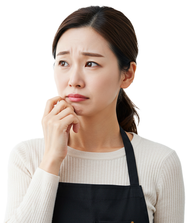 새 메뉴 추가를 고민하는 매장 사장님